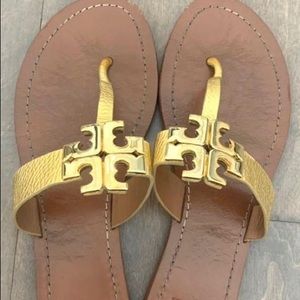 Tory Burch gold sandals!